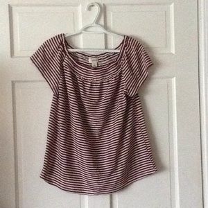 Short sleeved striped shirt.  NEW!!